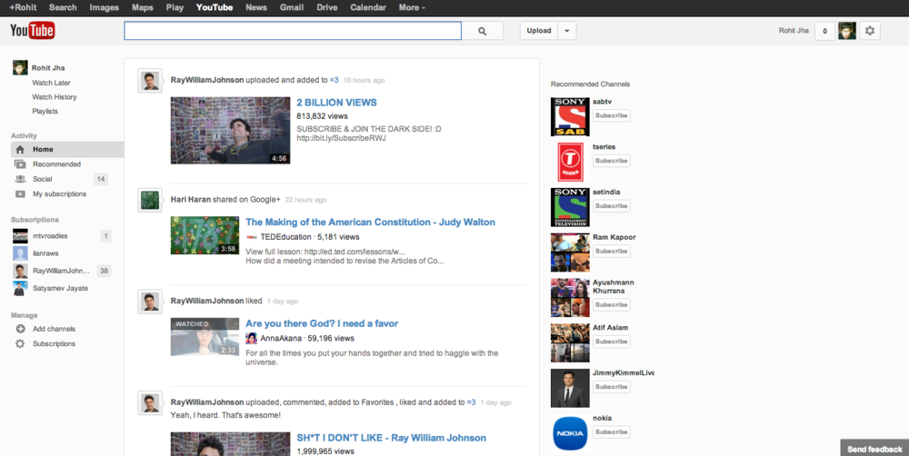 New Youtube Look!